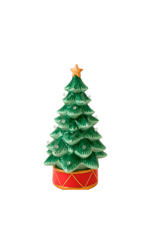 Mini Àrvore de Natal Decorativa em Cerâmica