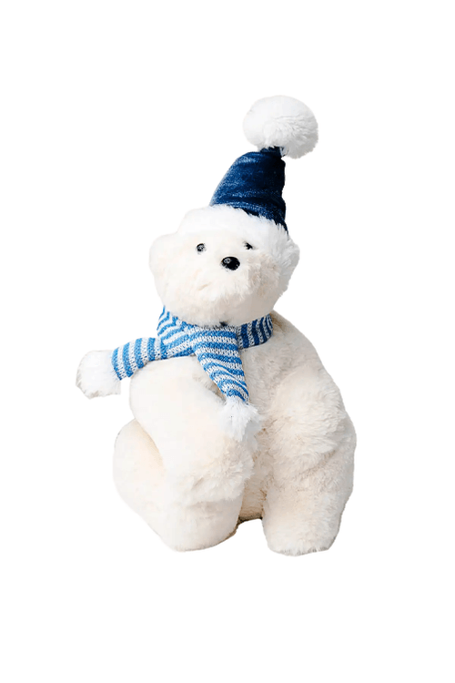 Urso Polar Natalino Azul