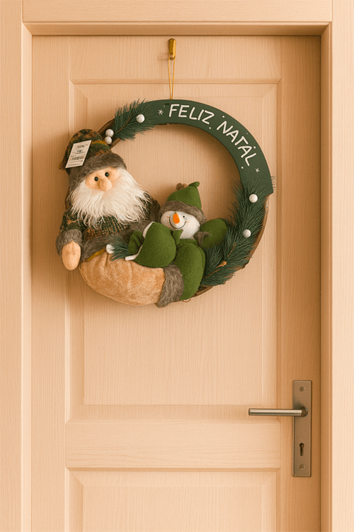 Guirlanda Sisal Boneco Verde