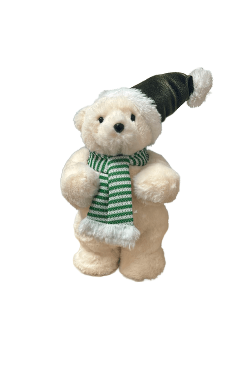 Urso Polar Natalino Decorativo Verde