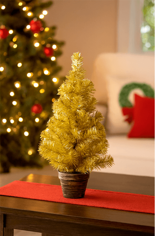 Mini Àrvore Decorativa Ouro 60cm