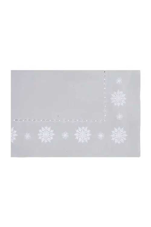 Toalha de Mesa Floco de Neve Vazada 160x220