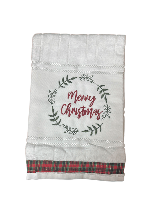 Toalha de Lavabo Natalino Merry Cristmas