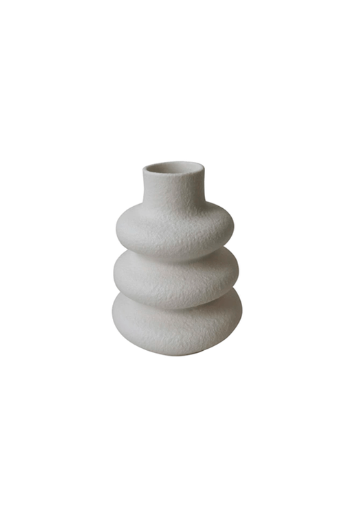 Vaso Pequeno Minimalista de Cerâmica Branco