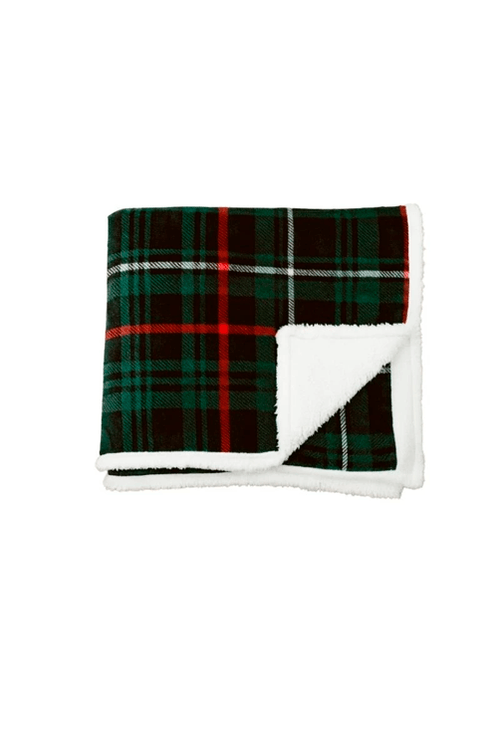 Manta Natalina Flanelada Sherpa 130x150cm