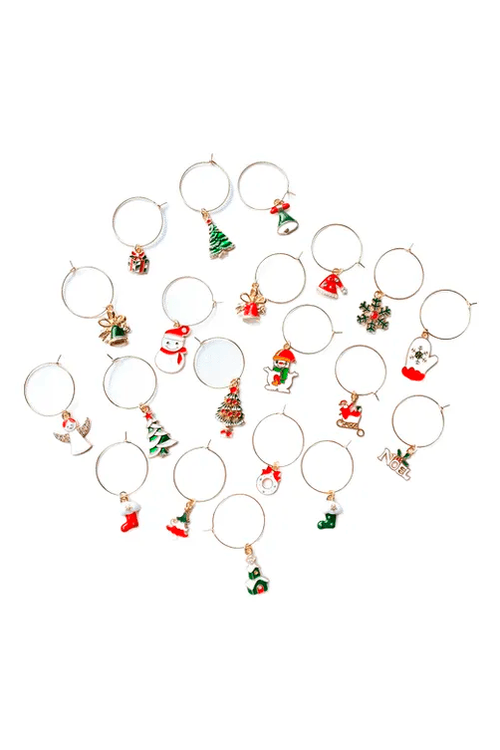 Conjunto de 6 Marcadores Natalinos de Taça Sortido