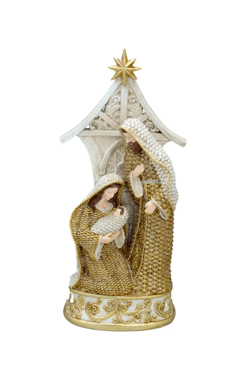 Presépio Sagrada Família Dourada