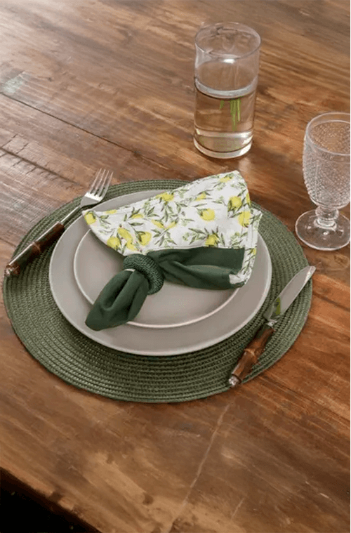 Jogo Americano Rodondo Verde