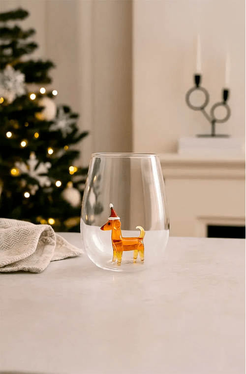 Copo com Cachorro Dentro Âmbar 450ml