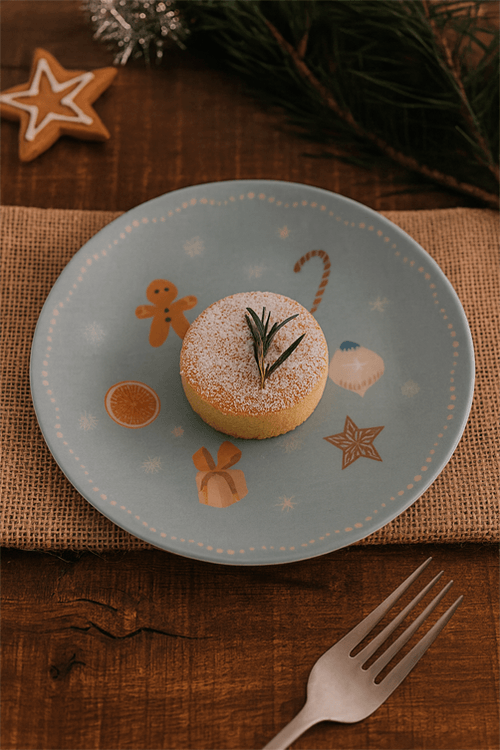 Prato de Sobremesa Stoneware Coup Doce Magia Blue
