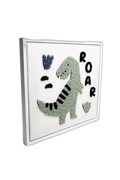 Quadro T-Rex 3D Decorativo em Madeira