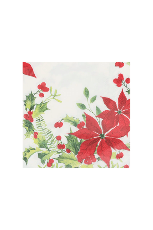 Guardanapo Natalino de Papel Poinsétia