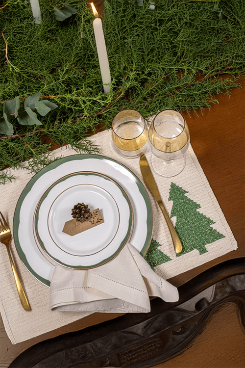 Jogo Americano Natalino Brazil Pinheiros