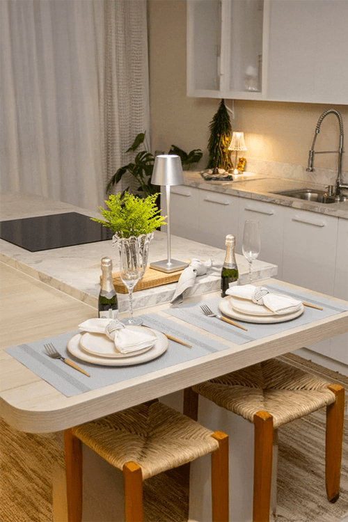 Jogo Americano Loom Celebre Silver