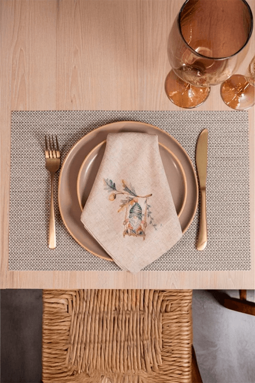 Jogo Americano  Loom Celebre Natural