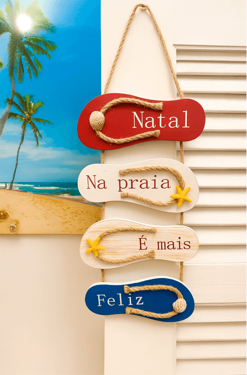 Enfeite Sandalia de Praia de Pendurar