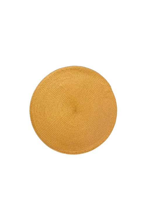 Jogo Americano Redondo Amarelo