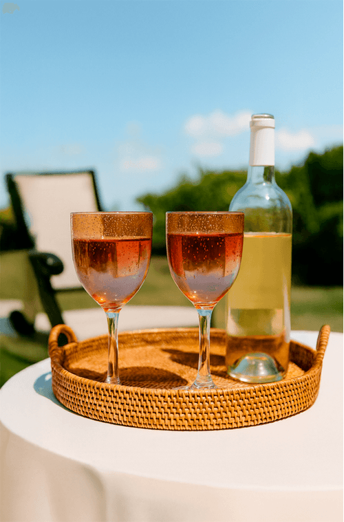 Taças de Acrílico com Bolinhas Degradê Laranja 420 ml