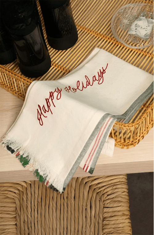 Pano de Copa Natal Happy Holidays