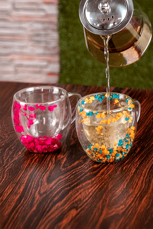 Caneca Camélia Outono com Parede Dupla 250ml