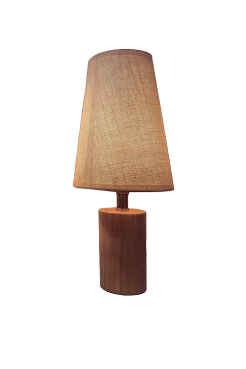 Abajur de Madeira com Armação Bivolt