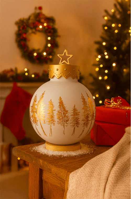 Bola Decorativa Branca com Led