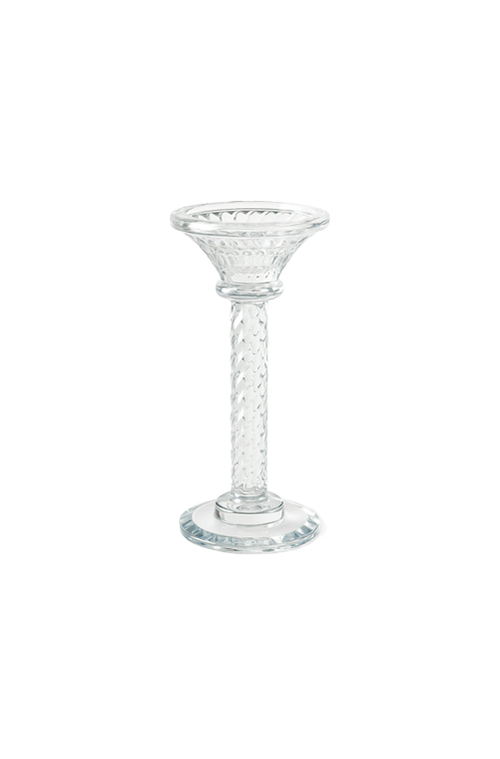 Castiçal de Vela em Vidro Médio