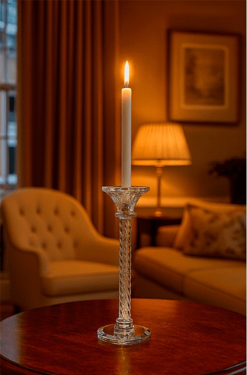 Castiçal de Vela em Vidro Grande