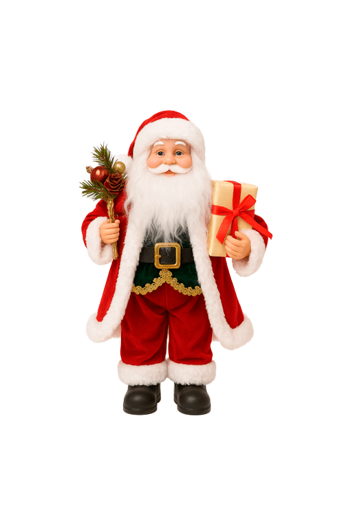 Papai Noel Decorativo com Presente
