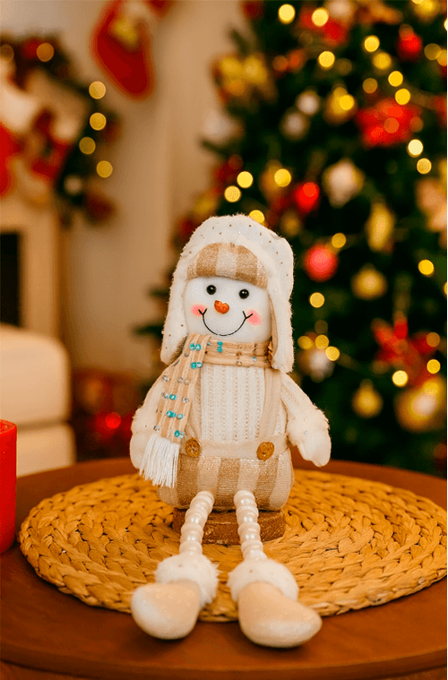 Boneco de Neve Natalino Sentado