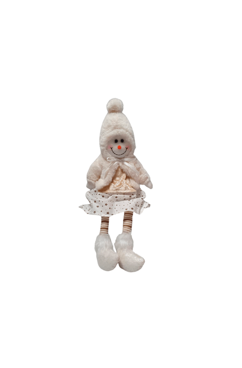 Boneca de Neve Sentado com Saia