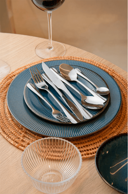 Conjunto de Garfos para Sobremesa de Aço Inox Positano 6 Peças