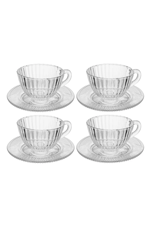Conjunto de 4 Xícaras de Chá com Pires Renaissance 180ml
