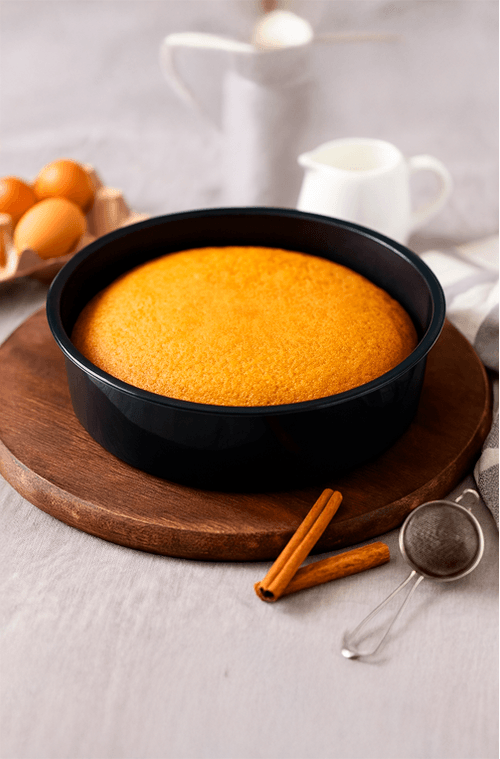 Forma Redonda para Bolo de Silicone Preto 20 cm